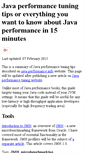 Mobile Screenshot of java-performance.com